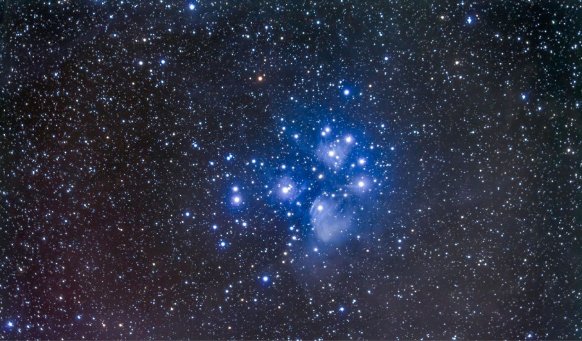 M45, the Pleiades Cluster (92mm 5DII)